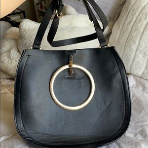 Black shoulder bag